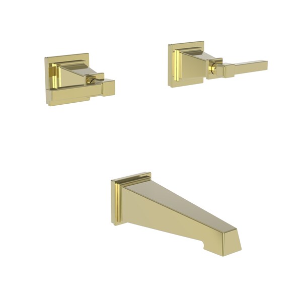 Newport Brass Tub Faucet, Uncoated Polished Brass (Living, non-returnable), Wall 3-3145-03N - main